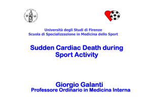 Sudden Cardiac Death during Sport Activity Giorgio Galanti