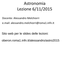 Astronomia Lezione 6/11/2015