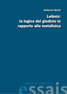 Leibniz: la logica del giudizio in rapporto alla metafisica