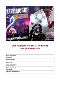 Live Music Mestre 2016 – I edizione