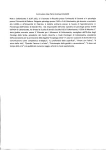 Curriculum - Comune di Caltanissetta