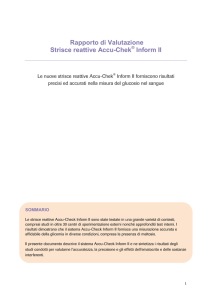 Rapporto di Valutazione Strisce reattive Accu-Chek Inform II
