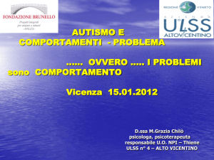 Il comportamento problema - Sportello autismo Vicenza
