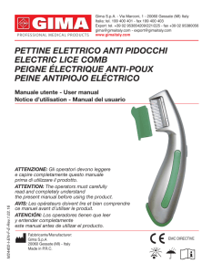 pettine elettrico anti pidocchi electric lice comb peigne