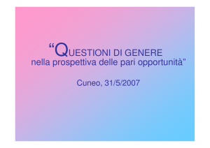Questioni di genere - Provincia di Cuneo