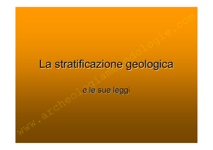 La stratificazione geologica e le sue leggi