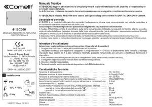 Manuale Tecnico 41ISC000 - COMELIT SpA