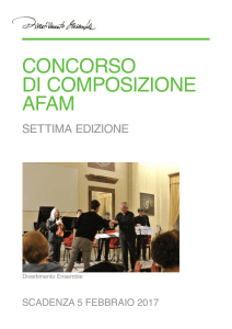 Bando di partecipazione - Conservatorio di Milano