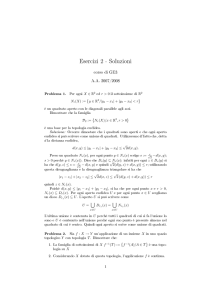 Esercizi 2 - Dip. di Matematica Roma Tre