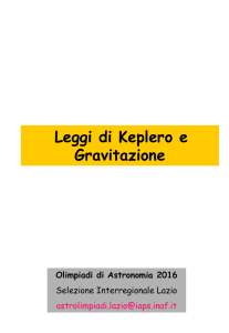 Leggi di Keplero e Gravitazione - INAF