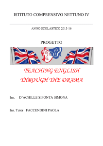 Progetto Teaching English trough the Drama