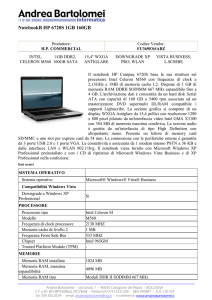 NotebookB HP 6720S 1GB 160GB - Andrea Bartolomei Informatica