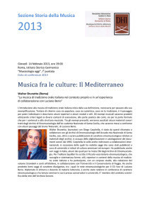 Musica fra le culture: Il Mediterraneo