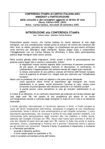 ROMA 28.09.05 IMMIGRATI e PARTECIPAZIONE