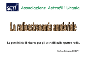la radioastronomia amatoriale - Associazione Astrofili Urania