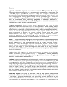 Glossario - Liceo Classico e Linguistico Statale Giuseppe Mazzini