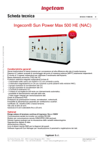Scheda tecnica Ingecon® Sun Power Max 500 HE (NAC)