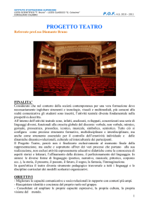 progetto teatro - LICEO SCIENTIFICO F. BRUNO