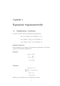 Equazioni trigonometriche