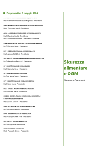 Consensus Document - Italiana di Genetica Agraria (SIGA)