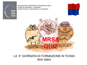 CA-MRSA e HA-MRSA - Société Suisse de Stérilisation