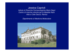 Jessica Caprioli - Istituto di Ricerche Farmacologiche Mario Negri