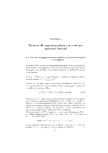 Teorema di rappresentazione spettrale per operatori limitati