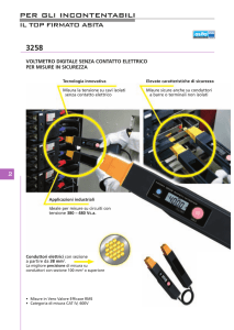 voltmetro digitale senza contatto elettrico per misure in