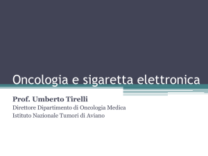 Oncologia e sigaretta elettronica