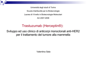 Trastuzumab (Herceptin®) - Corsi di Studio del Dipartimento di