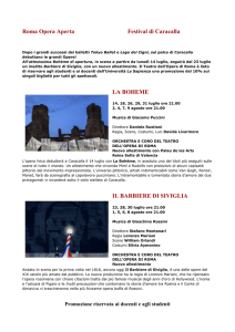 Roma Opera Aperta Festival di Caracalla LA BOHEME IL