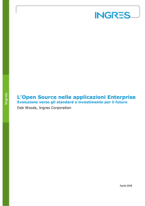 L`Open Source nelle applicazioni Enterprise