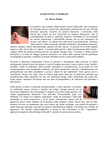 Agopuntura e Psoriasi - Marco Maiola Dottore