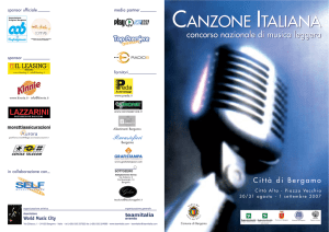 Canzone Italiana - Comune di Bergamo