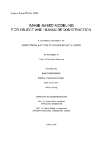 image-basedmodeling for objectand - ETH E
