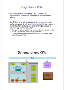 Schema di una CPU