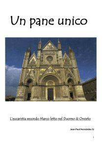 L`eucaristia secondo Marco letto nel Duomo di Orvieto