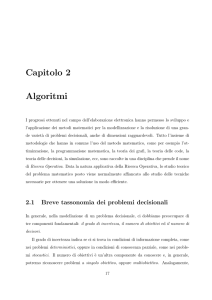 Capitolo 2 Algoritmi - Università degli Studi di Roma "Tor Vergata"
