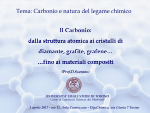 Carbonio e natura del legame chimico