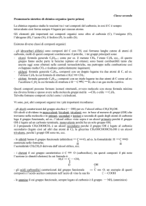 Classe seconda 0BPromemoria sintetico di chimica organica (parte