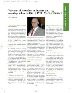 un incontro con un collega italiano in USA, il Prof. Meco Bernoco