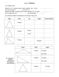I triangoli – Verifica