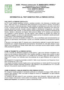 Test genetico Fibrosi cistica - Azienda Ospedaliera Santa Maria