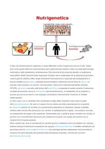 Nutrigenetica e nutrigenomica