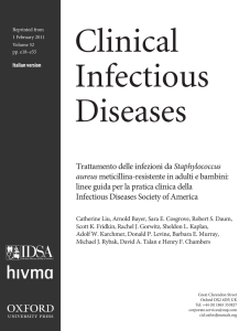 Clinical - Infectious Diseases Society of America
