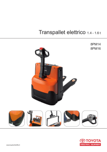 Transpallet elettrico 1.4 - 1.6 t
