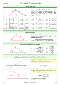Formule di Trigonometria