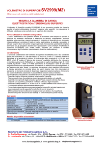 voltmetro di superficie sv2999(m2) - Forniture per l`industria Gelmini
