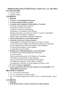programma di letteratura latina ii c as 2013\2014 eta` di cesare