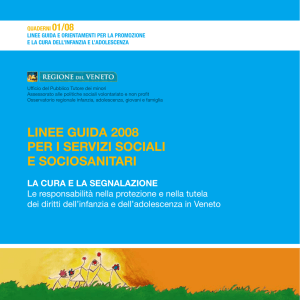 Linee guida 2008 per i servizi sociali e sociosanitari